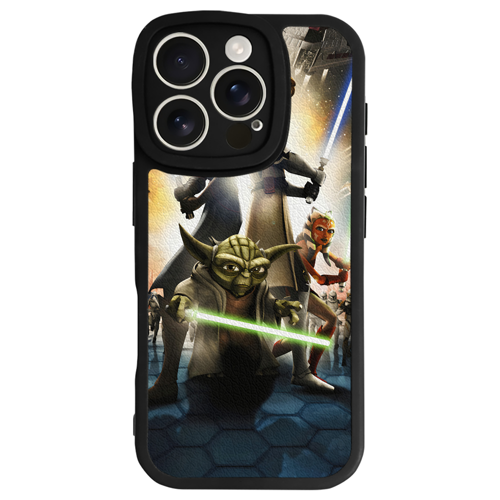 （画像用） スター・ウォーズ Star Wars 【iPhone 16シリーズ対応】シリコンスマホケース（レザー調） 材質：シリコン